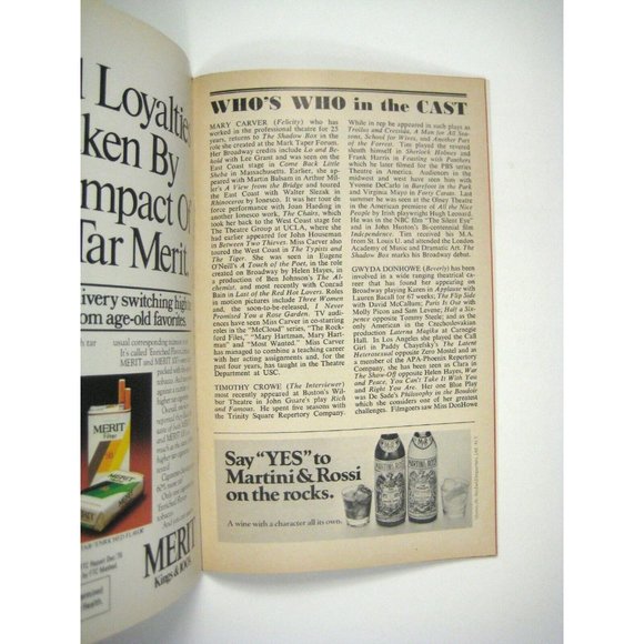 Shadow Box Playbill 1977 Maria Tucci Michael Cristofer Mary Carver Timothy Crowe - Picture 3 of 6